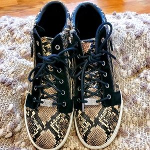 Ralph Lauren high top tennis shoes